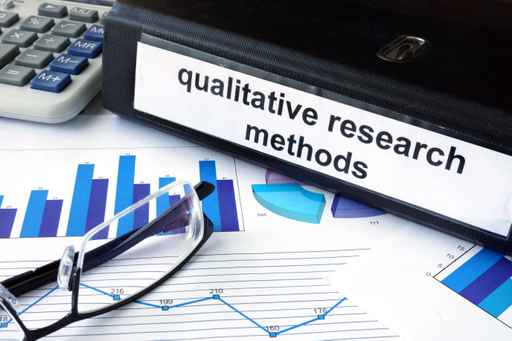File folder with words   qualitative research methods